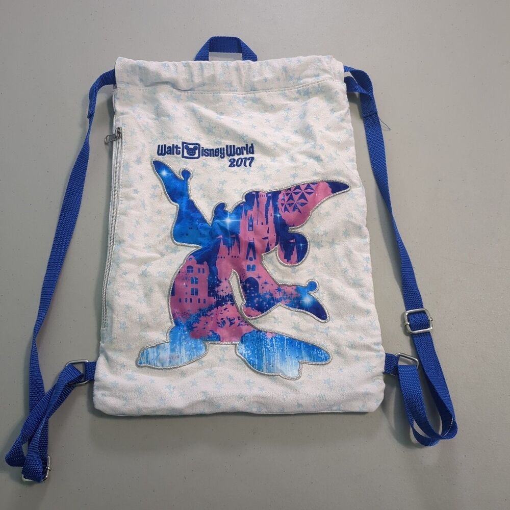 Genuine Walt Disney World 2017 Fantasmic Mickey Mouse Athletic Cinch Bag